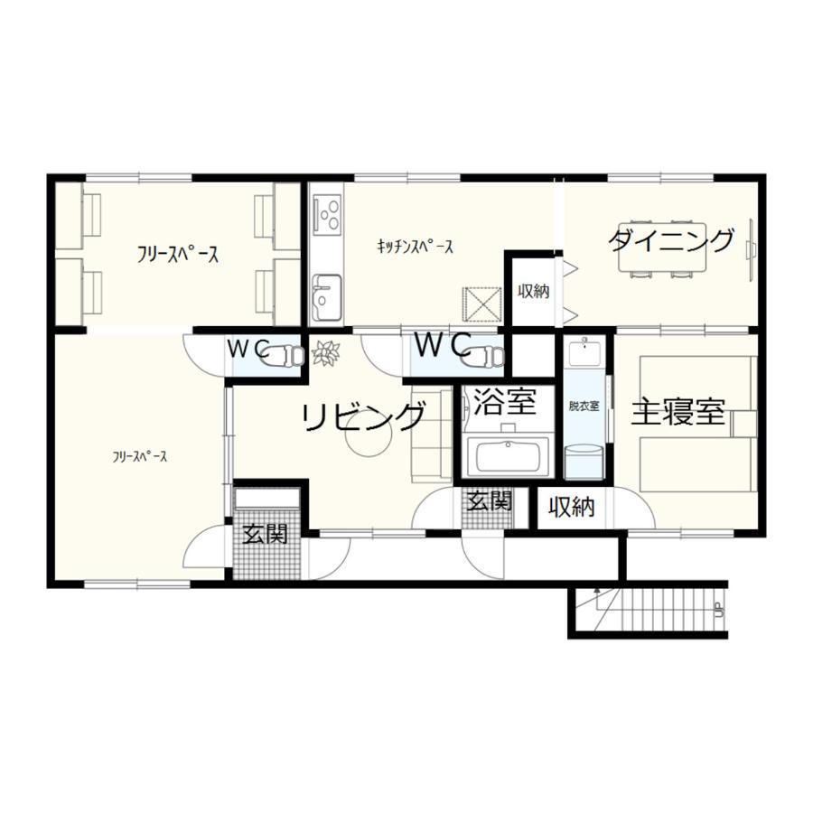 リノベーション済み室内新築　Service Apartment Sapporoザ・ハウス4Ldk86㎡ Exterior photo